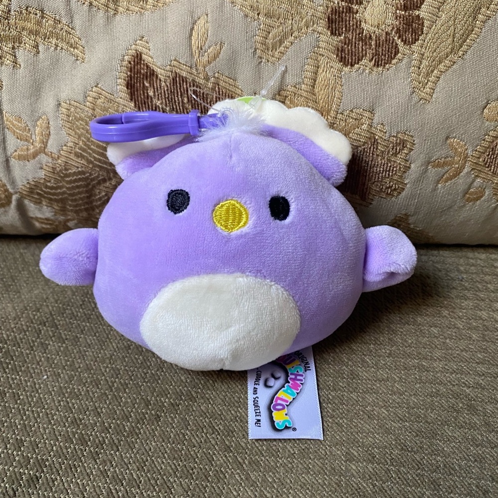 Squishmallows 3.5” Elina the Peacock Clip